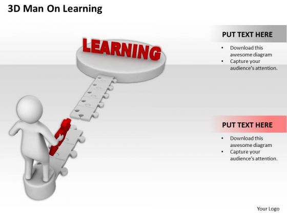 Successful Business People 3d Man On Learning PowerPoint Templates Successful Business People 3d Man On Learning PowerPoint Templates