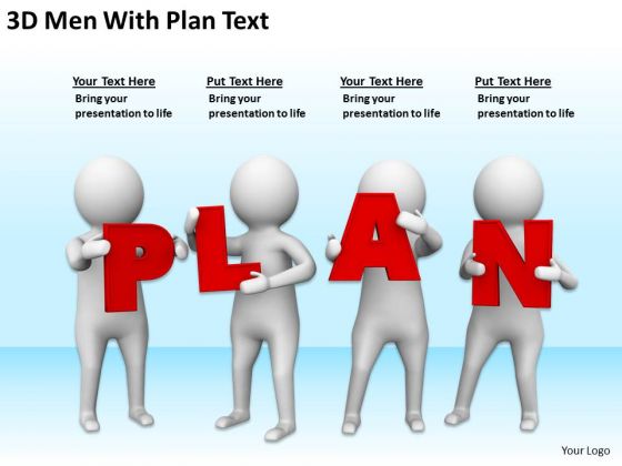 Successful Business People 3d Man With Plan Text PowerPoint Templates Ppt Backgrounds For Slides Successful Business People 3d Man With Plan Text PowerPoint Templates Ppt Backgrounds For Slides