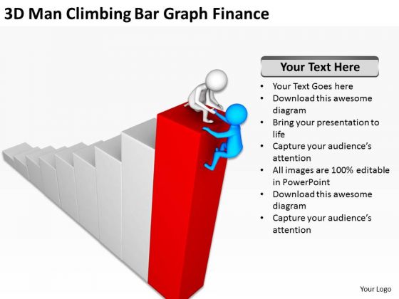 Successful Business People 3d Men Climbing Bar Graph Finance PowerPoint Templates Successful Business People 3d Men Climbing Bar Graph Finance PowerPoint Templates