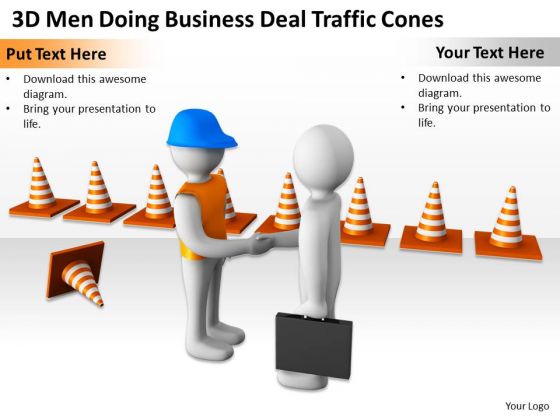 Successful Business People World PowerPoint Templates Deal Traffic Cones Slides Successful Business People World PowerPoint Templates Deal Traffic Cones Slides