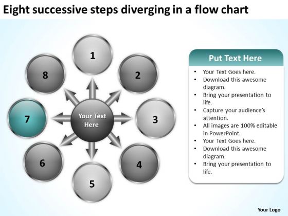 Successive Steps Diverging A Flow Chart Circular Spoke Diagram PowerPoint Templates Successive Steps Diverging A Flow Chart Circular Spoke Diagram PowerPoint Templates