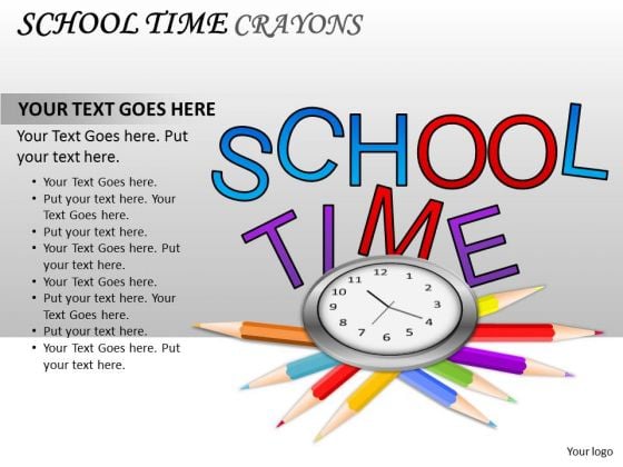 Supplies School Time Blackboard PowerPoint Slides And Ppt Diagram Templates