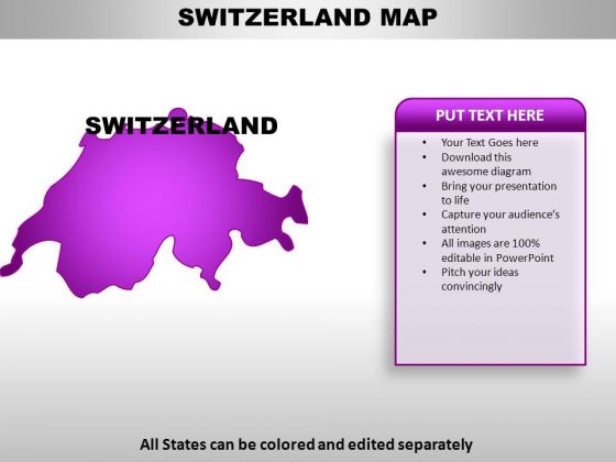 Switzerland PowerPoint Maps Switzerland PowerPoint Maps