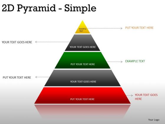 Symbol 2d Pyramid Simple PowerPoint Slides And Ppt Template Diagrams