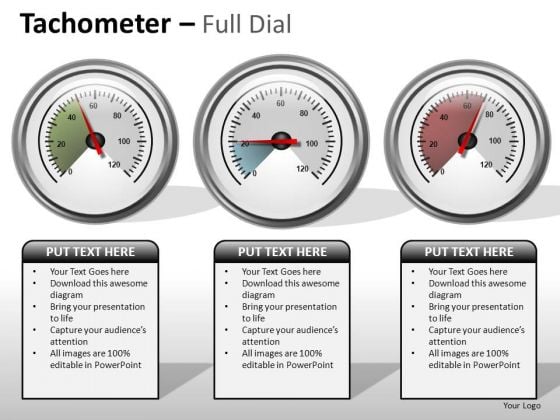 Symbol Tachometer Full Dial PowerPoint Slides And Ppt Template Diagrams