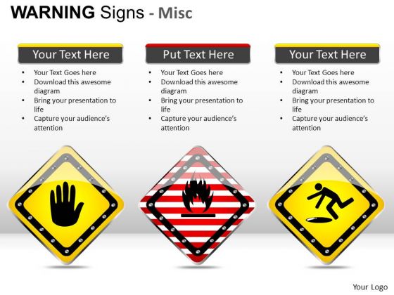 Symbolic Warning Signs PowerPoint Slides And Ppt Template Diagrams Symbolic Warning Signs PowerPoint Slides And Ppt Template Diagrams