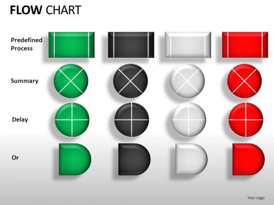 Symbols For Flowchart Stages In PowerPoint Symbols For Flowchart Stages In PowerPoint