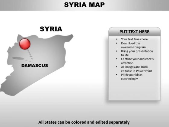 Syria Country PowerPoint Maps Syria Country PowerPoint Maps