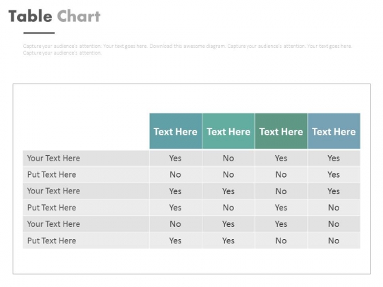 Table Chart For Balanced Scorecard Measures Powerpoint Slides Table Chart For Balanced Scorecard Measures Powerpoint Slides
