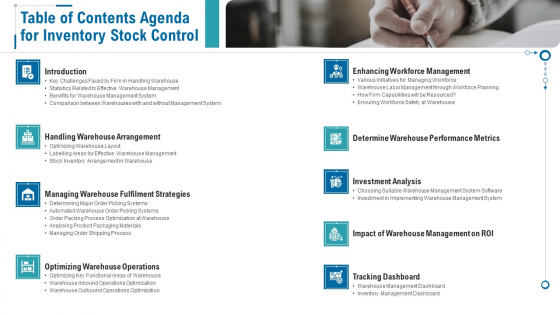 Table Of Contents Agenda For Inventory Stock Control Ppt Ideas Guide PDF Table Of Contents Agenda For Inventory Stock Control Ppt Ideas Guide PDF