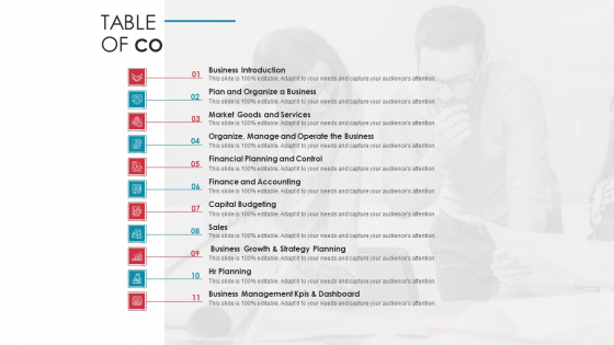Table Of Contents Business Analysis Method Ppt Model Vector PDF Table Of Contents Business Analysis Method Ppt Model Vector PDF