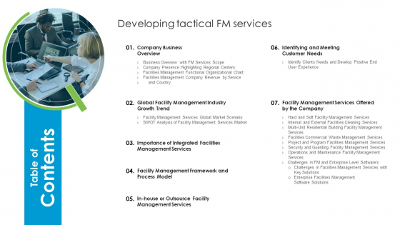 Table Of Contents Developing Tactical Fm Services Structure PDF