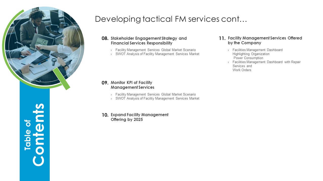 Table Of Contents Developing Tactical Fm Services Structure PDF aesthatic impressive