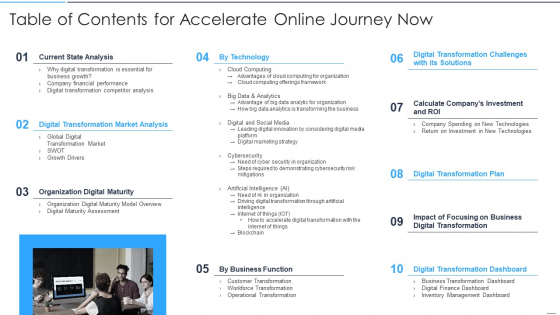 Table Of Contents For Accelerate Online Journey Now Pictures PDF Table Of Contents For Accelerate Online Journey Now Pictures PDF