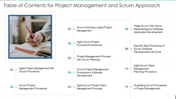 Table Of Contents For Project Management And Scrum Approach Professional PDF Table Of Contents For Project Management And Scrum Approach Professional PDF