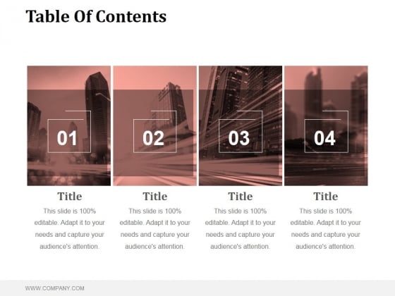 Table Of Contents Ppt PowerPoint Presentation Themes Table Of Contents Ppt PowerPoint Presentation Themes