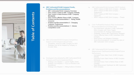 Table Of Contents Template PDF