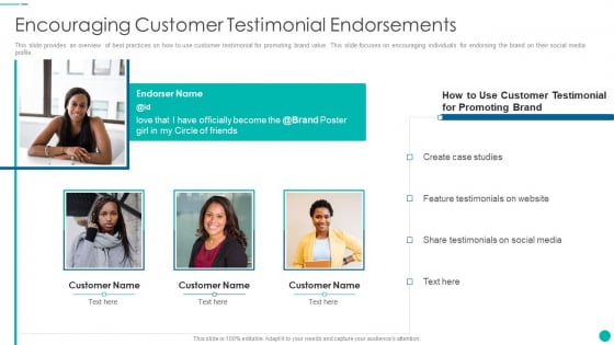 Tactical Procedure For Increasing Customer Intimacy Encouraging Customer Testimonial Endorsements Sample PDF Tactical Procedure For Increasing Customer Intimacy Encouraging Customer Testimonial Endorsements Sample PDF