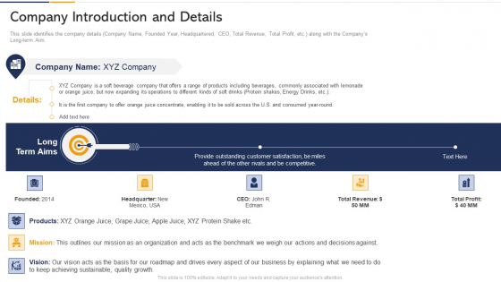 Tactics To Built Customer Loyalty Case Competition Company Introduction And Details Template PDF Tactics To Built Customer Loyalty Case Competition Company Introduction And Details Template PDF
