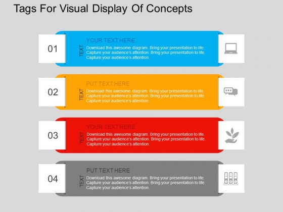 Tags For Visual Display Of Concepts Powerpoint Templates Tags For Visual Display Of Concepts Powerpoint Templates