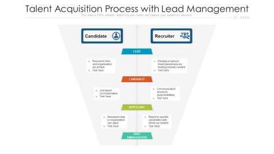 Talent Acquisition Process With Lead Management Ppt PowerPoint Presentation Gallery Graphics Template PDF Talent Acquisition Process With Lead Management Ppt PowerPoint Presentation Gallery Graphics Template PDF
