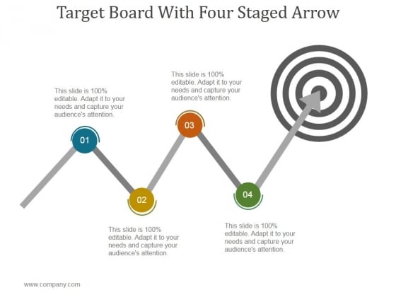 Target Board With Four Staged Arrow Ppt PowerPoint Presentation Information Target Board With Four Staged Arrow Ppt PowerPoint Presentation Information