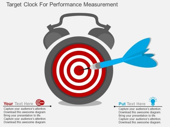Target Clock For Performance Measurement Powerpoint Template