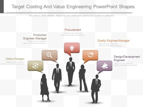 Target Costing And Value Engineering Powerpoint Shapes Target Costing And Value Engineering Powerpoint Shapes