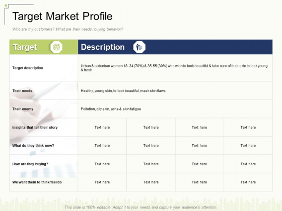 Target Market Profile Ppt Infographic Template Backgrounds PDF Target Market Profile Ppt Infographic Template Backgrounds PDF