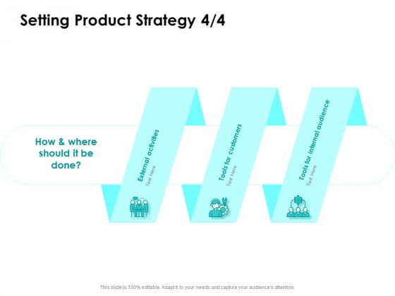 Target Market Strategy Setting Product Strategy Tools Ppt Model Brochure PDF
