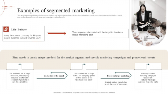 Target Marketing Techniques Examples Of Segmented Marketing Elements PDF