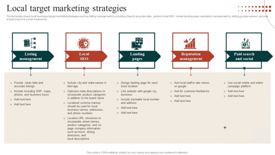 Target Marketing Techniques Local Target Marketing Strategies Structure PDF