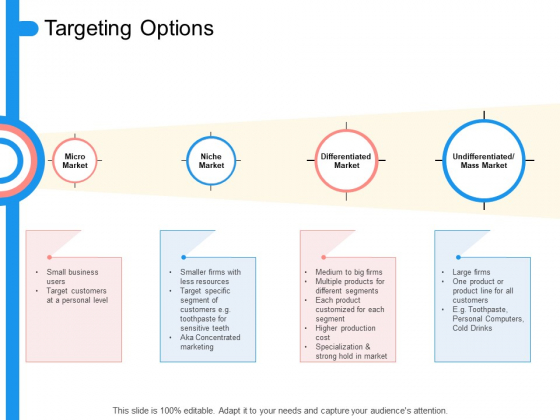 Target Persona Targeting Options Ppt Outline Format Ideas PDF