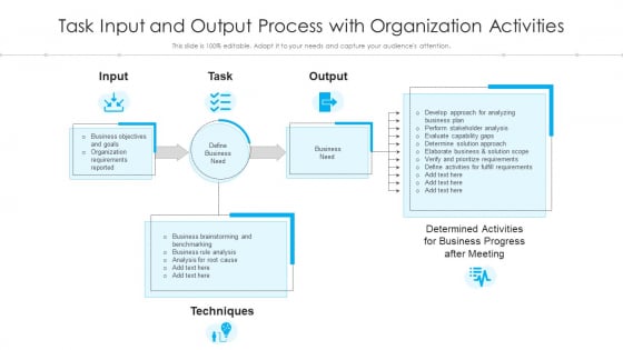 Task Input And Output Process With Organization Activities Ppt Summary Model PDF Task Input And Output Process With Organization Activities Ppt Summary Model PDF