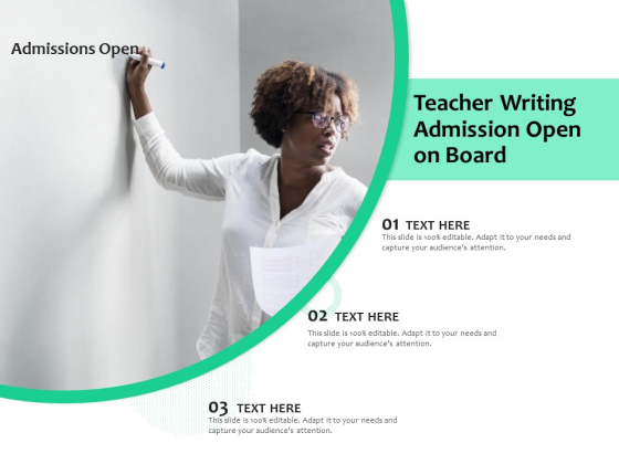 Teacher Writing Admission Open On Board Ppt PowerPoint Presentation File Display PDF Teacher Writing Admission Open On Board Ppt PowerPoint Presentation File Display PDF