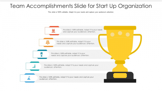 Team Accomplishments Slide For Start Up Organization Ppt PowerPoint Presentation Gallery Brochure PDF Team Accomplishments Slide For Start Up Organization Ppt PowerPoint Presentation Gallery Brochure PDF
