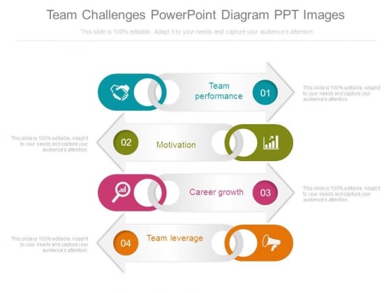 Team Challenges Powerpoint Diagram Ppt Images
