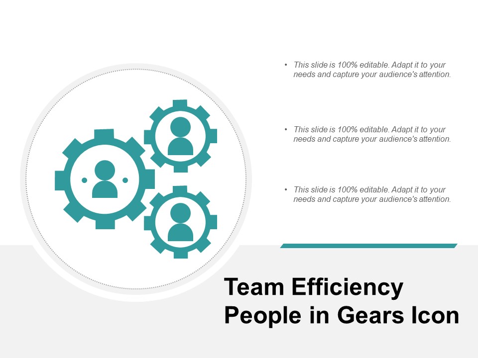 Team Efficiency People In Gears Icon Ppt PowerPoint Presentation Show Graphics Design