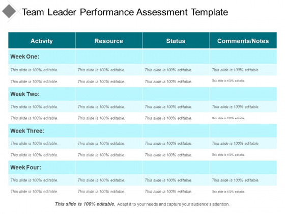 Team Leader Performance Assessment Template Ppt PowerPoint Presentation Slides Example File PDF Team Leader Performance Assessment Template Ppt PowerPoint Presentation Slides Example File PDF