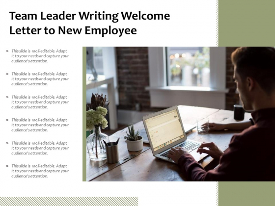Team Leader Writing Welcome Letter To New Employee Ppt PowerPoint Presentation Professional Inspiration PDF Team Leader Writing Welcome Letter To New Employee Ppt PowerPoint Presentation Professional Inspiration PDF
