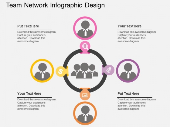 Team Network Infographic Design Powerpoint Templates Team Network Infographic Design Powerpoint Templates