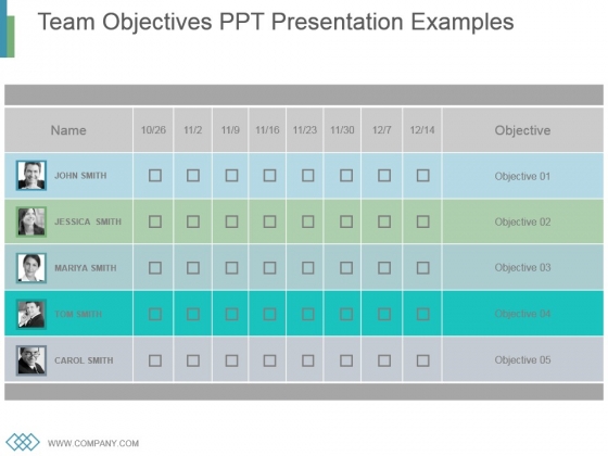 Team Objectives Ppt Presentation Examples Team Objectives Ppt Presentation Examples