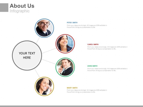 Team Of Four Persons About Us Powerpoint Slides Team Of Four Persons About Us Powerpoint Slides