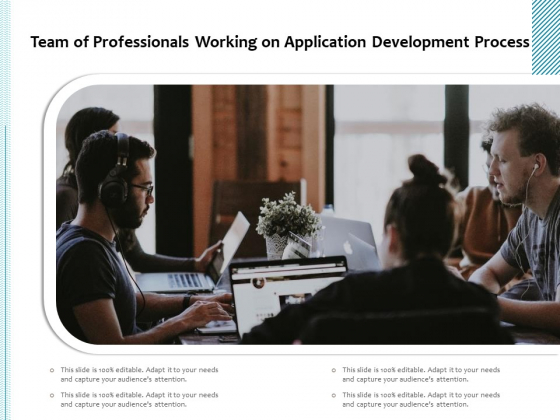 Team Of Professionals Working On Application Development Process Ppt PowerPoint Presentation File Slide Download PDF
