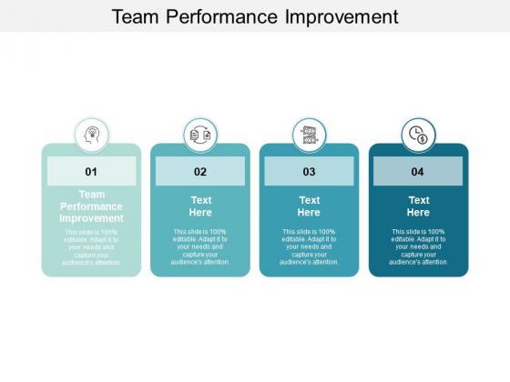 Team Performance Improvement Ppt Powerpoint Presentation Pictures Mockup Cpb