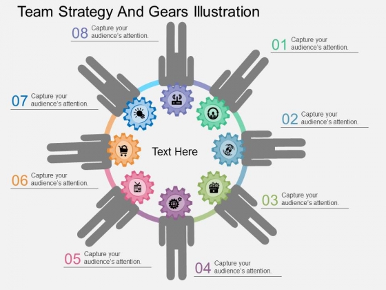 Team Strategy And Gears Illustration Powerpoint Template Team Strategy And Gears Illustration Powerpoint Template