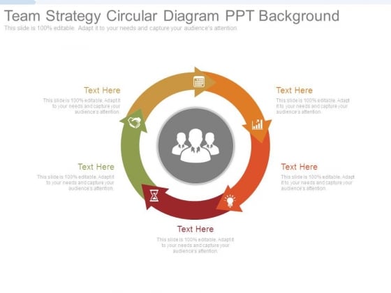 Team Strategy Circular Diagram Ppt Background