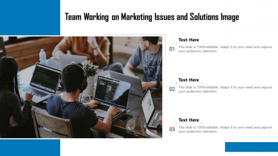 Team Working On Marketing Issues And Solutions Image Ppt PowerPoint Presentation File Graphics Pictures PDF
