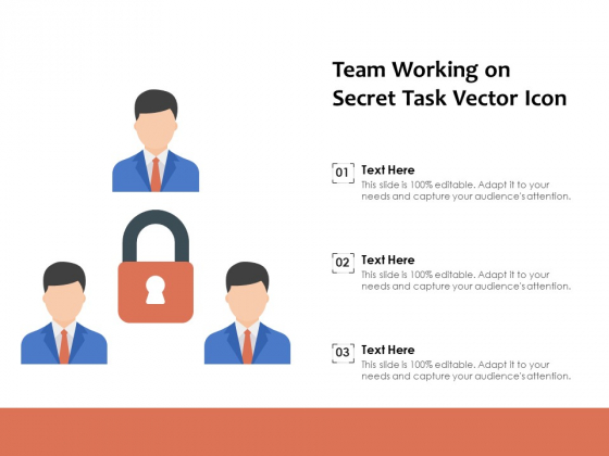 Team Working On Secret Task Vector Icon Ppt PowerPoint Presentation Professional Grid PDF
