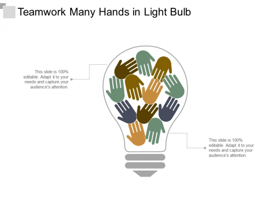 teamwork many hands in light bulb ppt powerpoint presentation pictures professional